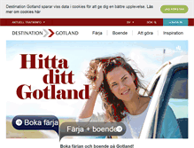 Tablet Screenshot of destinationgotland.se