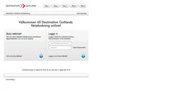 Desktop Screenshot of booking.destinationgotland.se